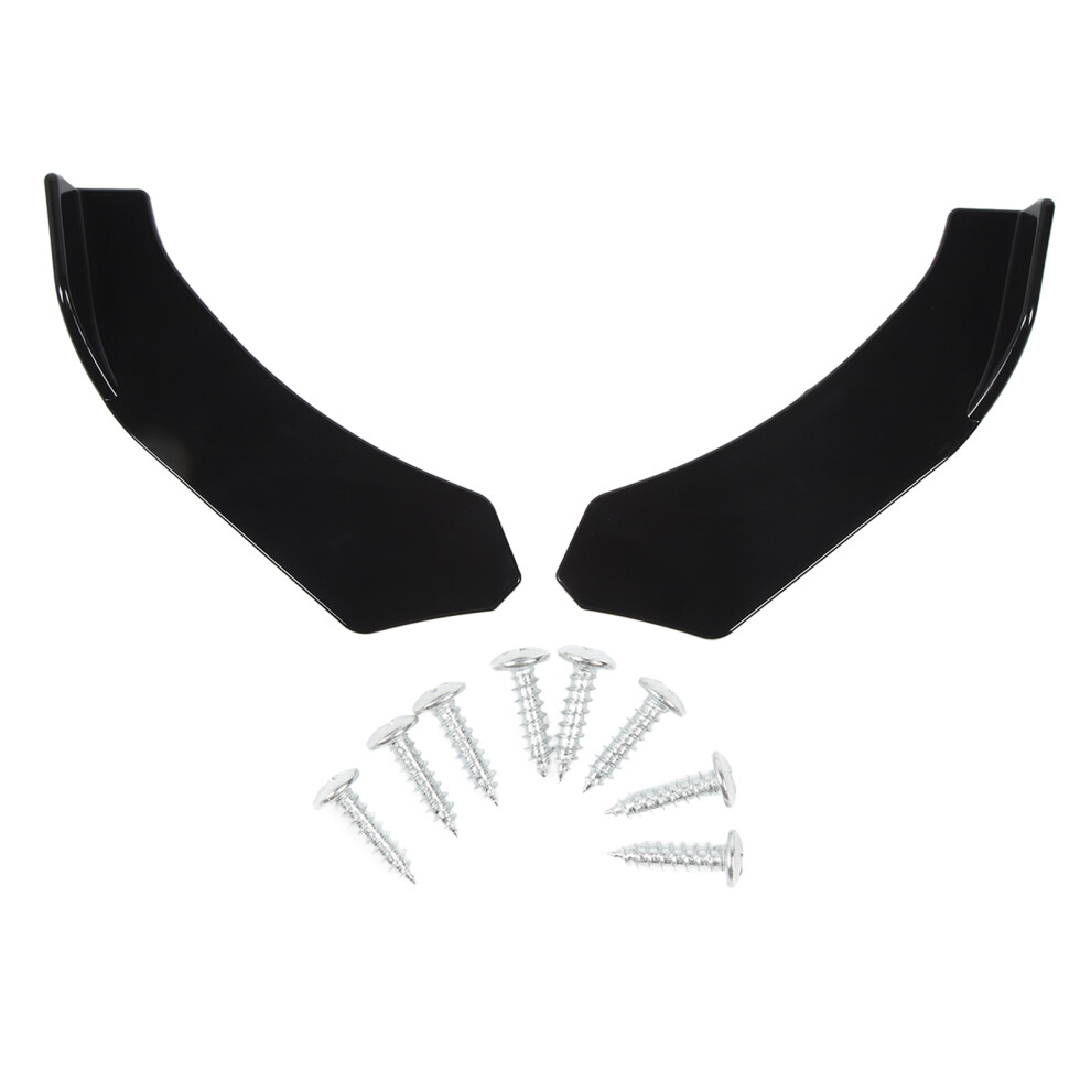 2Pcs Front Bumper Lip Universal Glossy 57Cm Black 8320539220581