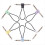 6 συσκευασίες καλωδίων επίπεδης σύνδεσης για πετάλι κιθάρας 16cm, πολύχρωμα 7