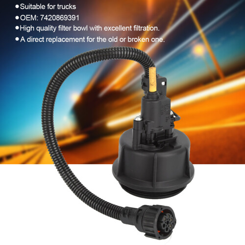 Verschmutzter Öl-Wasser-Trenner Filterbehälter mit Wasser Sensor – ABS, Modell 7420869391 2