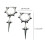 Personalized Crucifix Pendant Earrings Adornment Delicate Cone 3