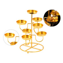 Decorative Candle Holder 7 Branch Candlesticks Metal Candle