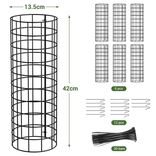 Tree Trunk Protectors 6pcs Plant Guards Protectors with Ziped 2