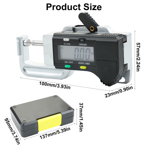 0.01mm Electronic Thickness Gauges 0.01mm Digital Micrometers 2