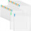 36PCS Scrapbook Paper Storage with 100PCS Sticky Index Tabs Holds 1