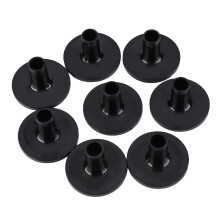 8 Pcs Plastic Black Drum Long Cymbal Sleeves