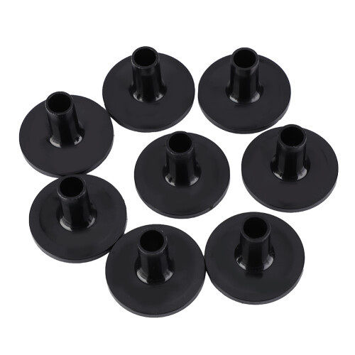 8 Pcs Plastic Black Drum Long Cymbal Sleeves