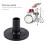 8 Pcs Plastic Black Drum Long Cymbal Sleeves 6