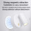 USB Rechargeable Switch Dimmable LED Bedroom Wall Light 3