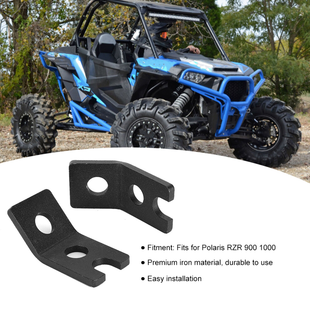 Iron Foglight Bracket Mount For Polaris Rzr 900 1000, Black 4951349264737