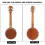 4 String Banjo Set with BJ10 Strings Capo Cleaning 14