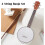 4 String Banjo Set with BJ10 Strings Capo Cleaning 9