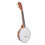 4 String Banjo Set with BJ10 Strings Capo Cleaning 3