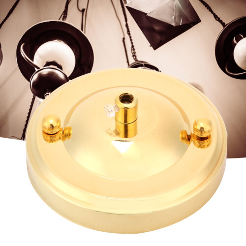 2PCS Iron Ceiling Light Hook Plate Holder Gold & Bronze 160g DIY Decor
