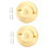 2PCS Iron Ceiling Light Hook Plate Holder Gold & Bronze 160g DIY Decor 2