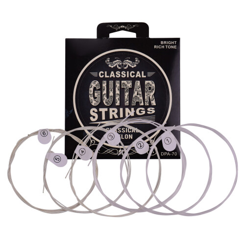 ZIKO DPA-70 Classical Guitar Strings Set, Light Tension, Silver Wound