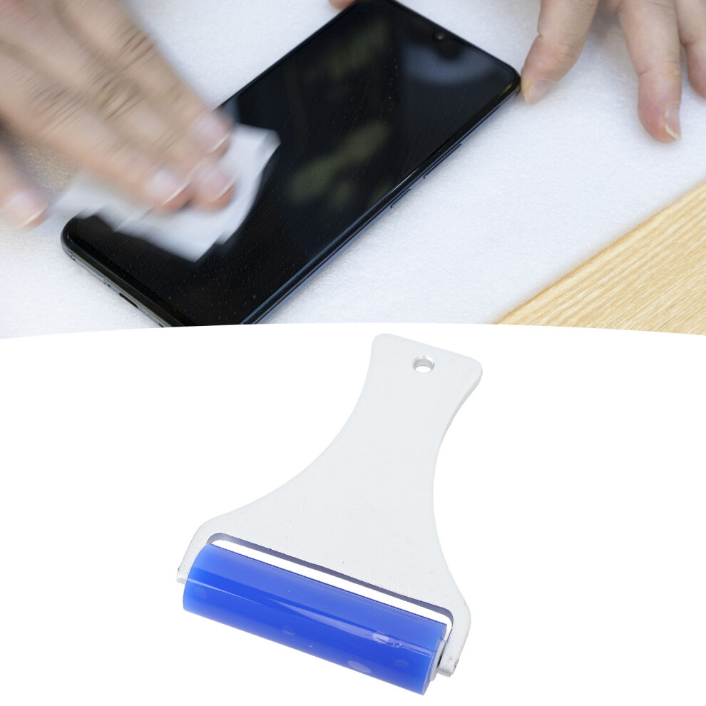 Aluminum Handle Silicone Roller For Dust And Impurities Blue 7.5Cm 6941349265337