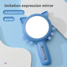 (Blue) Educational Mirror Baby Emotion Expression Cognitive Development Recognition