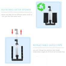 Air Driven Sponge Filter 23-35.5cm Double Biochemical, Ultra Quiet Filtration