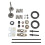 24PCS Valve Push Rod Kit Improve Engine 3