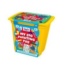 Big Tub Of Painting Fun Acrylic Paint Brush Sticker Activity Set