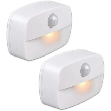 Automatic LED Night Light [2 Pack], Self-adhesive Motion Sensor Wall Mounted Night Light, Wall Mounted Night Light (Warm White Light)