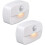 Automatic LED Night Light [2 Pack], Self-adhesive Motion Sensor Wall Mounted Night Light, Wall Mounted Night Light (Warm White Light) 1