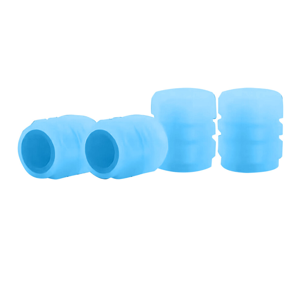 Luminous Tire Valve Cap Fluorescent Night Glowing Blue 8320539225128