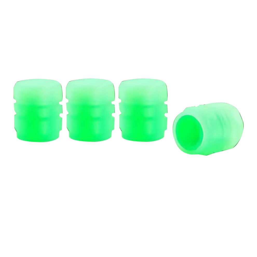 Luminous Tire Valve Cap Fluorescent Night Glowing Green 8320539225098