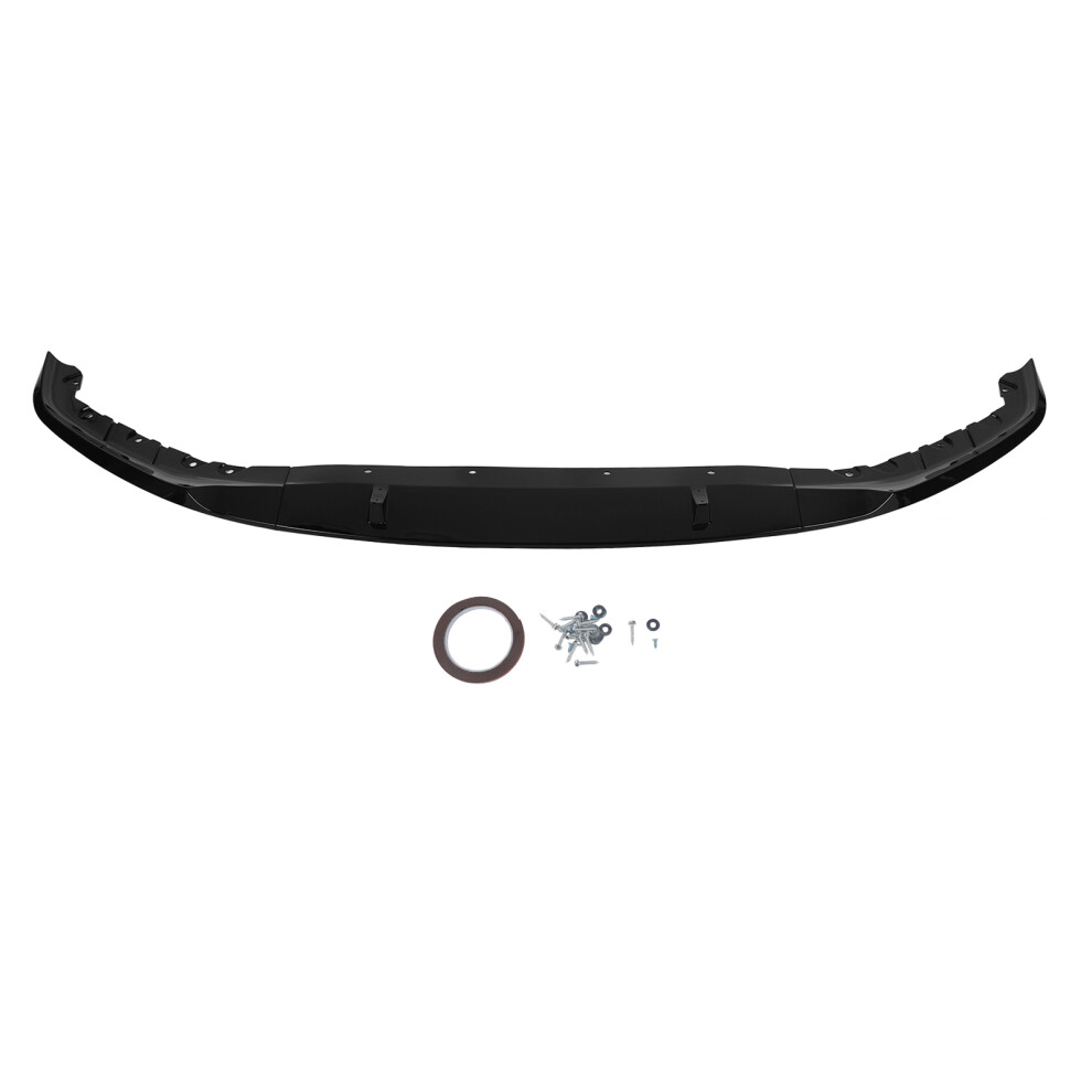3Pcs Front Bumper Lip Splitter Lip Chin Spoiler Black 8320539225401