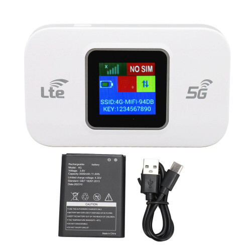 4G LTE Portable WiFi Router 3000mAh Black Support 10 Users 1