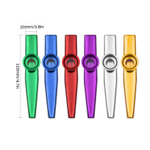 6pcs Aluminum Alloy Kazoo Musical Instrument for