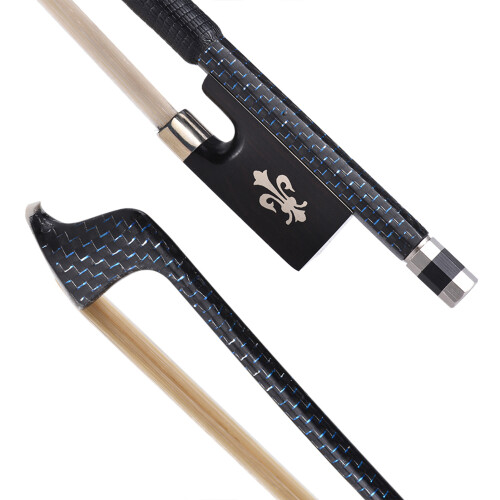 Well Balanced 4/4 Violin Fiddle Bow Braided Carbon 2
