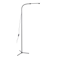 Dimmable USB Floor Lamp with 3 Colors, 10 Brightness Levels, High Lumens, Black
