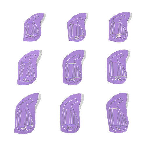 9PCS Club Head Covers for Irons Fabric Shockproof 1