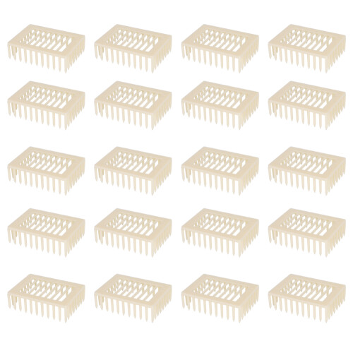 20Pcs Plastic Square Queen Rearing Bee Cages Beekeeper Equipment 1