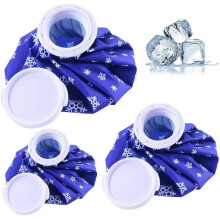 Ice Bag, 3pcs Reusable Ice Cold Pack First Aid Ice Packs Hot & Cold Ice Bags First Aid Therapy Packs Refillable Flexible Waterproof Pouch