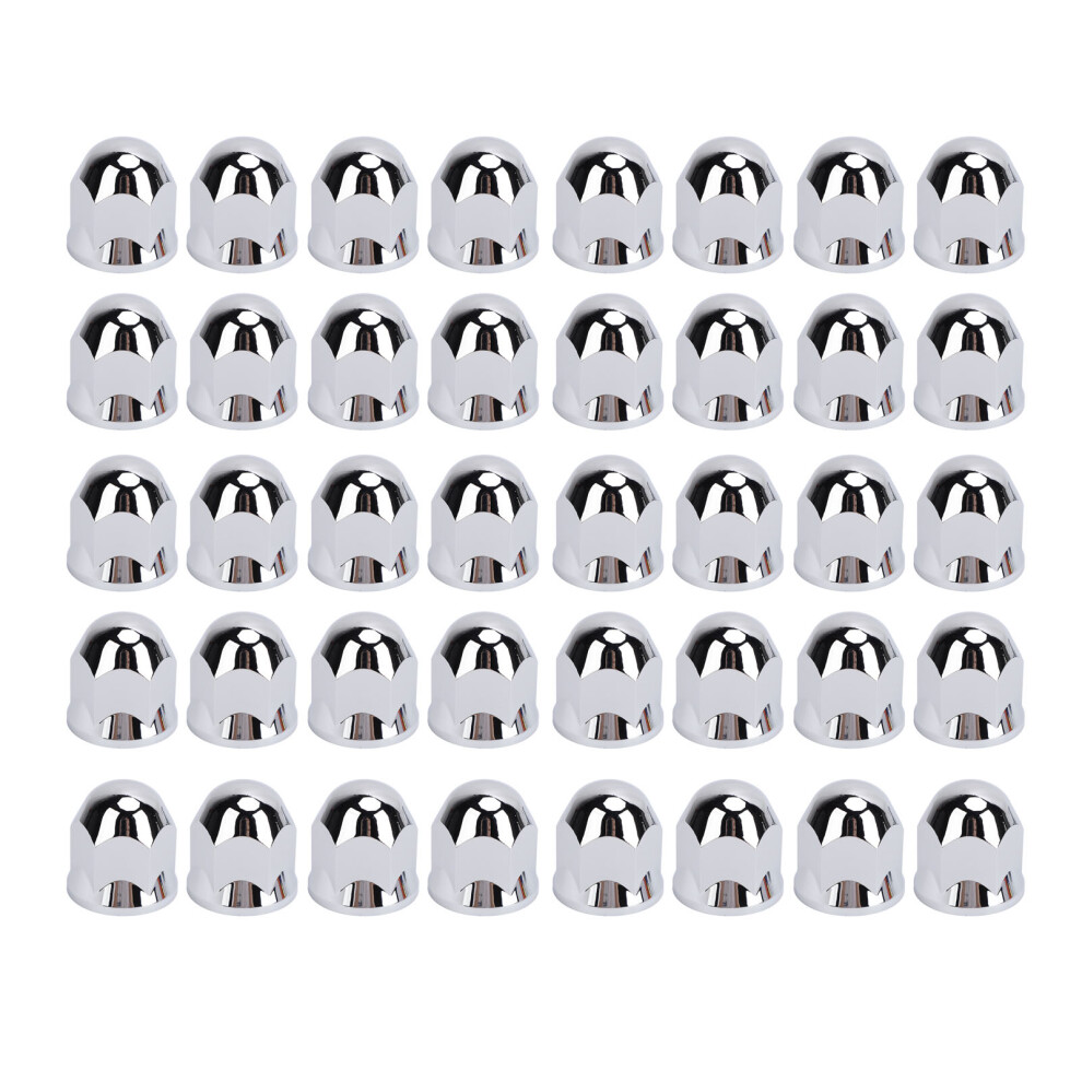 Lug Nut Covers 33Mm Chrome Secure Flanged Lug Nut 8320539229300