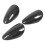 3Pcs Dashboard Gauge Trim Protective Carbon Fiber 4
