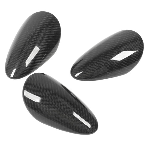 3Pcs Dashboard Gauge Trim Protective Carbon Fiber 2
