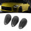 3Pcs Dashboard Gauge Trim Protective Carbon Fiber 12