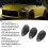 3Pcs Dashboard Gauge Trim Protective Carbon Fiber 15