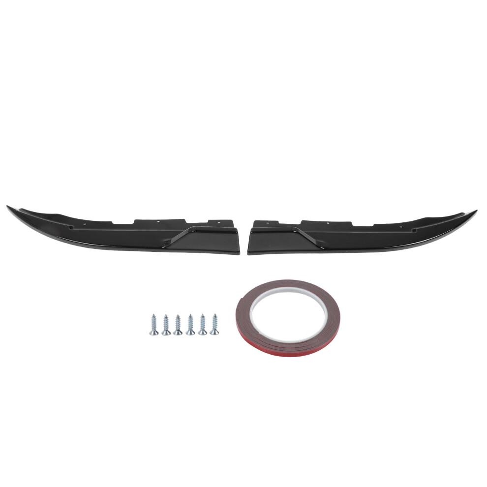 1 Pair Rear Bumper Lip Splitter Diffuser Spoiler Black 8320539229744