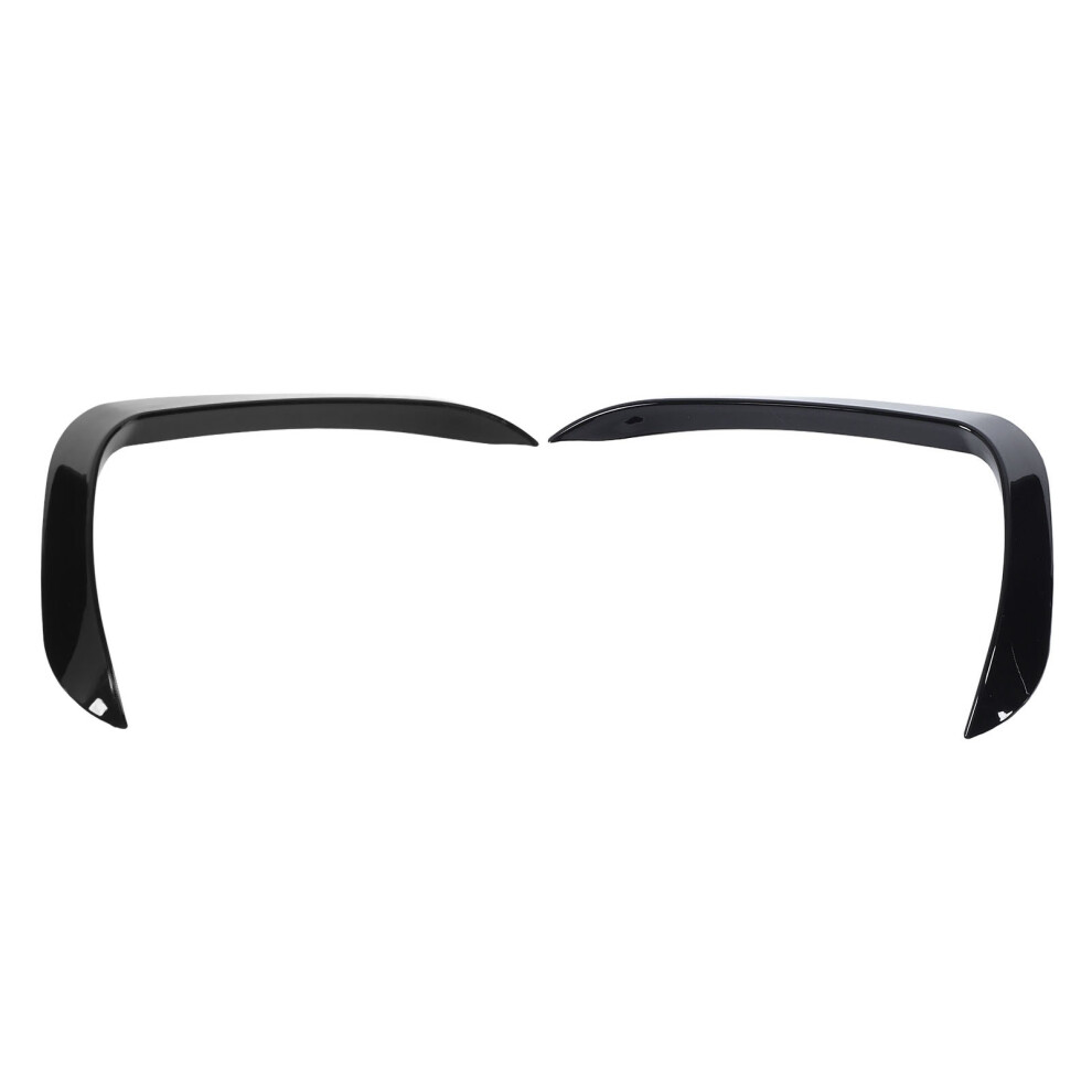 Pair Of Front Bumper Side Spoiler Sporty Design Black 8320539229829