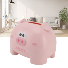 Boîte-distributeur de mouchoirs Pink Pig, plastique PP, 200 g