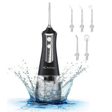 Portable Mouth Irrigator Water Flosser Dental Spray Tool Pick Clean Teeth 5 Nozzles Mouthwash Flosser