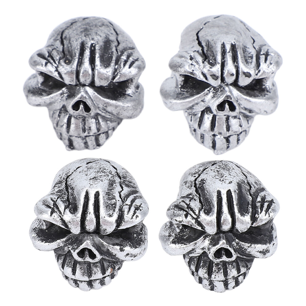 4Pcs Tires Valve Stem Cap Universal Fit Skull 8320539231976