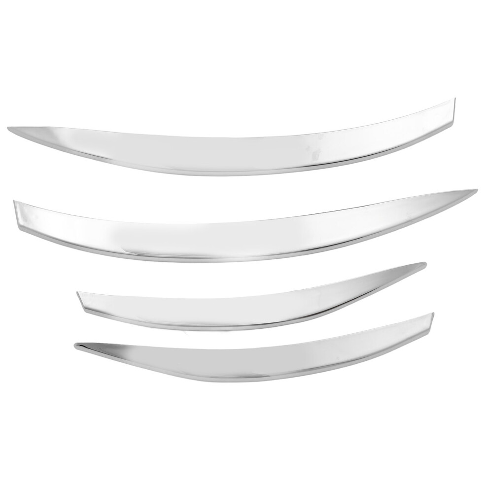 4Pcs Front Bumper Side Grille Trim Upgrade Silver 8320539232362