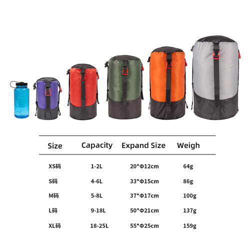 Lightweight Compression Stuff Sack 1-2L Waterproof 2