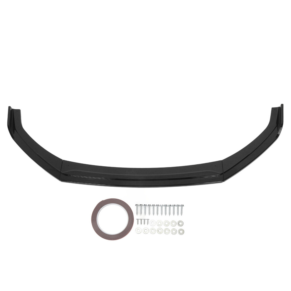 3 Parts Front Bumper Lip Spoiler Impact Resistant Black 8320539234465