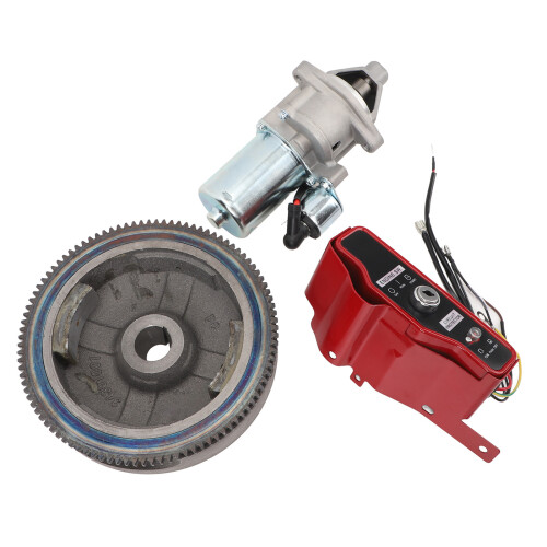 Electric Start Kit Starter Motor Flywheel Control 2